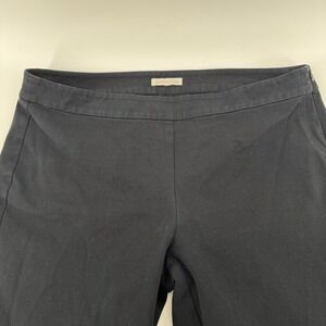 Eileen Fisher Women's Chic Minimalist Black Basic Ankle Stretch Pull On Pants Sm